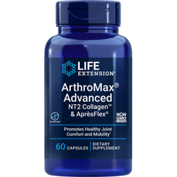 ARTHROMAX ADVANCED UC-II AND APRESFLEX (ΦΟΡΜΟΥΛΑ ΓΙΑ ΤΗΝ ΥΓΕΙΑ ΤΩΝ ΑΡΘΡΩΣΕΩΝ) LIFE EXTENSION 60caps LIFE EXTENSION